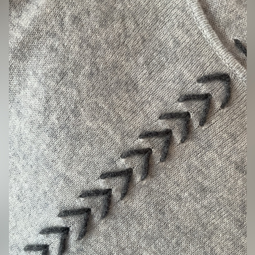 Claudia Nichole Cashmere tunic, Grey, XL - Picture 5 of 6